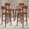 Flash Furniture Rustic Antique Walnut Industrial Wood Dining Barstool, PK4 4-XU-DG-W0236B-GG - alternate 1
